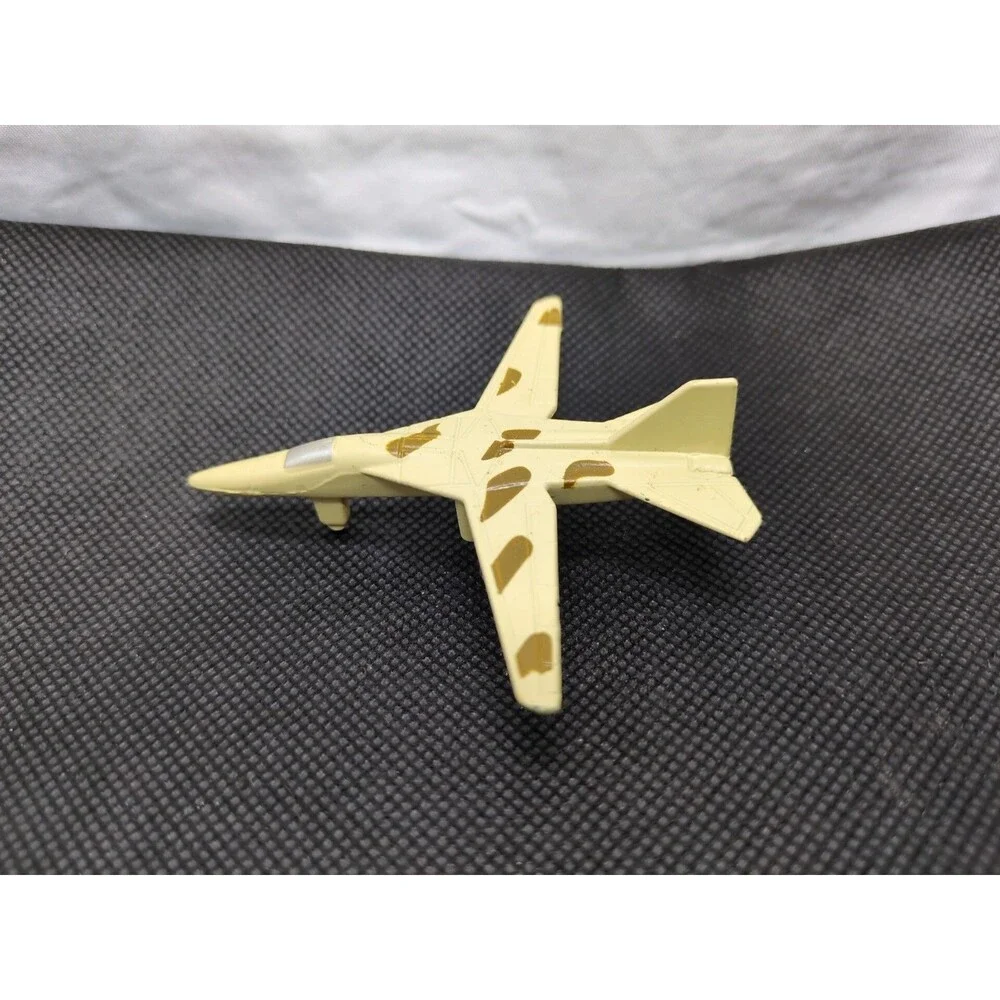 Yellow And Olive Diecast Military Fighter Plane 3